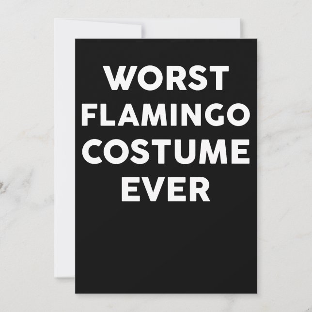 Flamingo | Worst Flamingo Costume Ever Save The Date (Front)