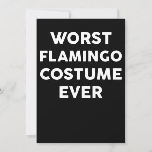Flamingo   Worst Flamingo Costume Ever Thank You Card