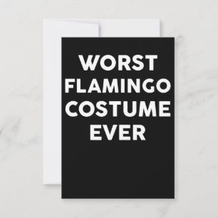 Flamingo Worst Flamingo Costume Ever Thank You Card