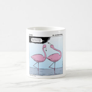 flamingo yoga coffee mug