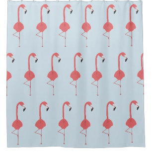 FLAMINGO YOGA SHOWER CURTAIN