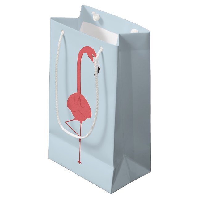 FLAMINGO YOGA SMALL GIFT BAG (Front Angled)