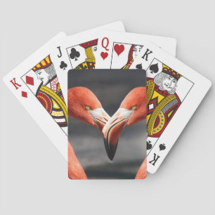 Flamingoes in Love Playing Cards