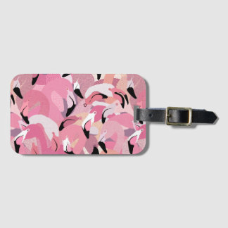 Flamingoes in Pink Luggage Tag