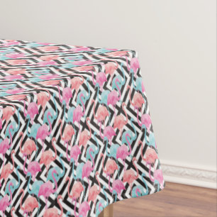 Flamingoes on Bold Design Pattern Tablecloth
