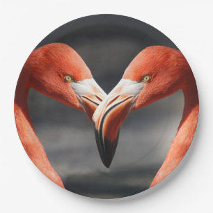 Flamingoes Paper Plate