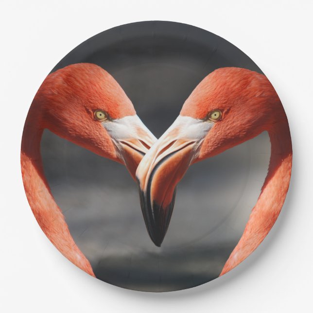 Flamingoes Paper Plate (Front)
