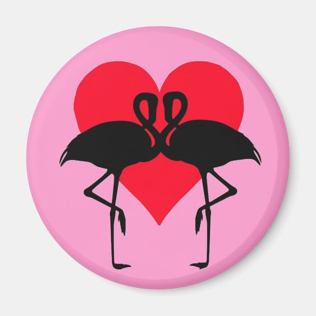 FlamingoLove1 Magnet (Front)