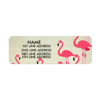 Flamingos Address Labels Personalized