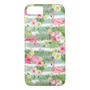Flamingos And Stripes iPhone 8/7 Case