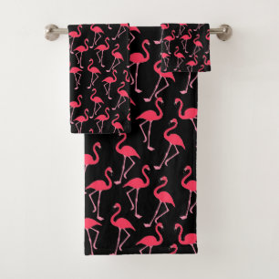 Flamingos Bath Towel Set