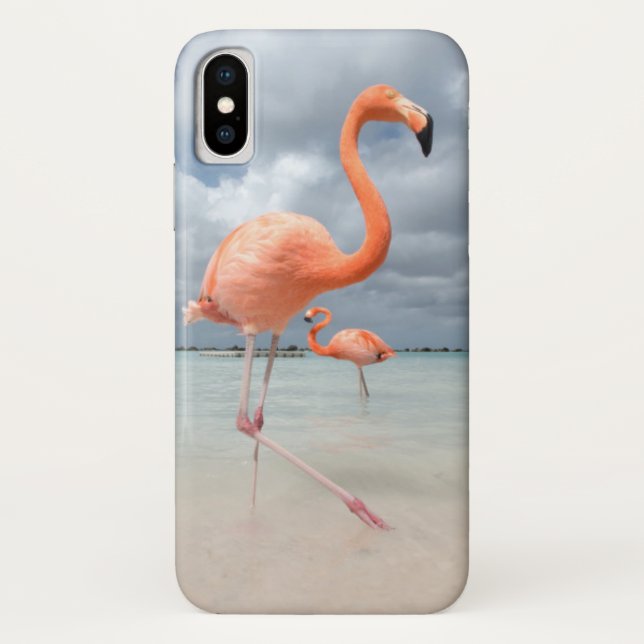 Flamingos Beach Aruba Case-Mate iPhone Case (Back)