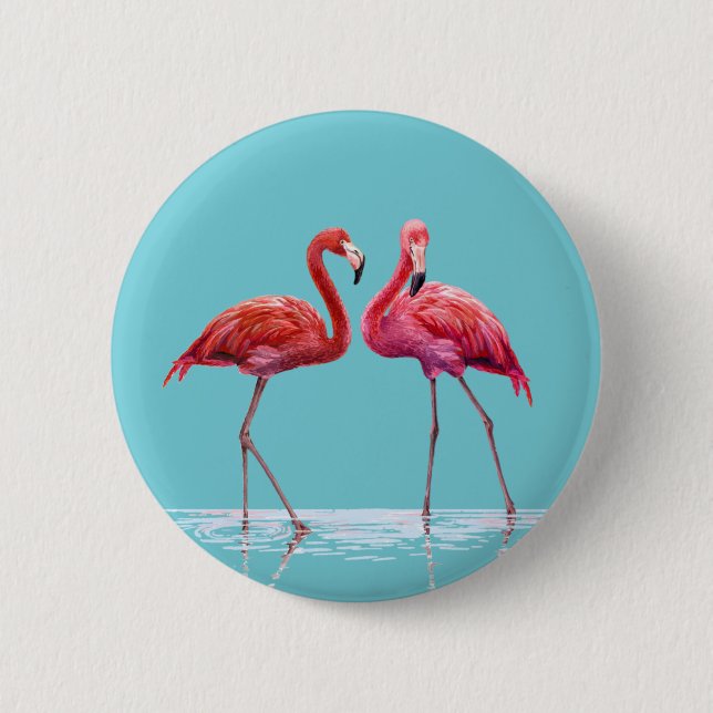 Flamingos Button (Front)