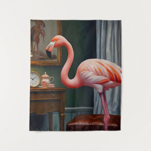 Flamingo's Cosy Corner Tapestry