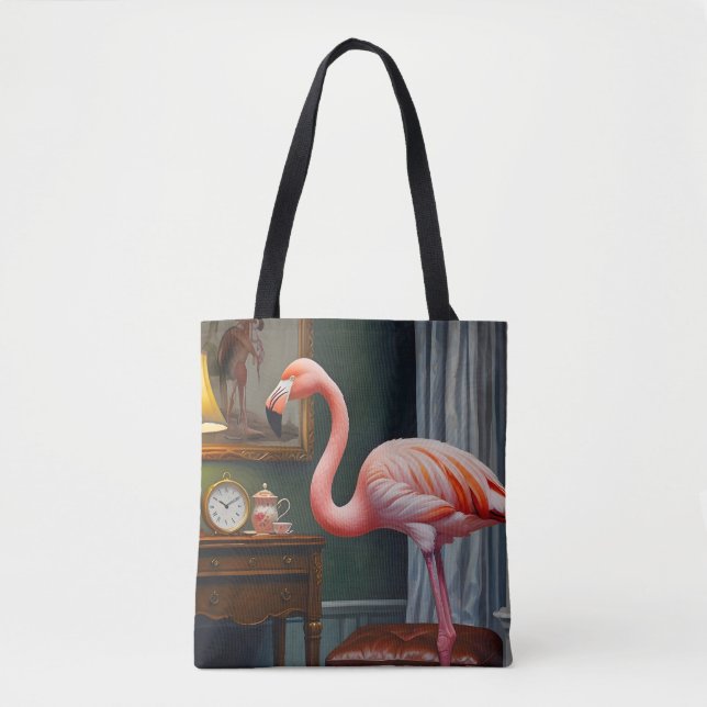 Flamingo's Cosy Corner Tote Bag (Front)