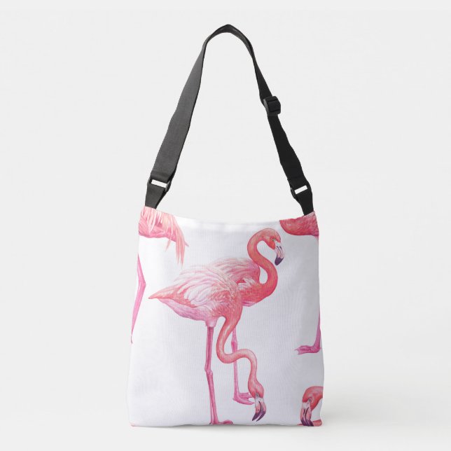 Flamingos Crossbody Bag (Front)