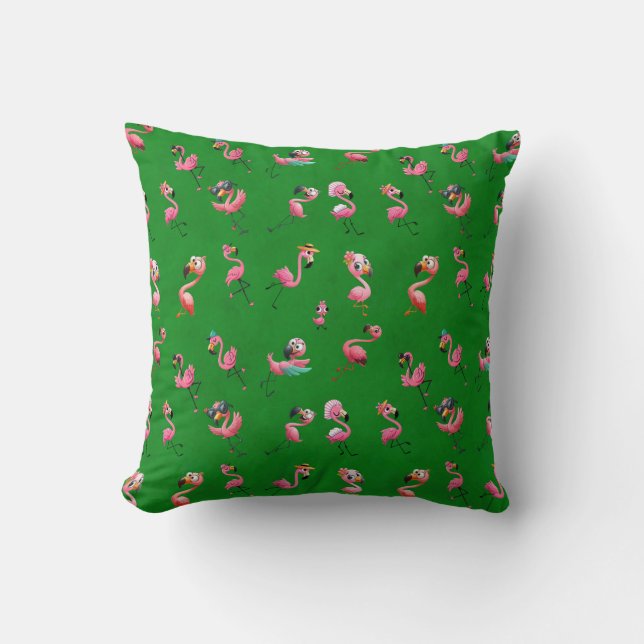 Flamingos Cushion (Front)
