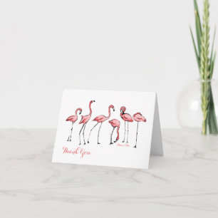Flamingos - Custom Note Card