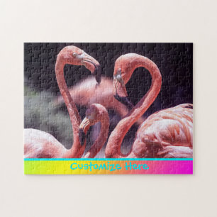 Flamingos Custom Puzzle