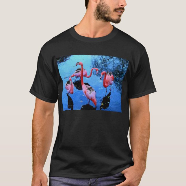 Flamingos Dancing T-Shirt (Front)