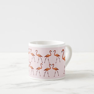 Flamingos Drawing Espresso Mug
