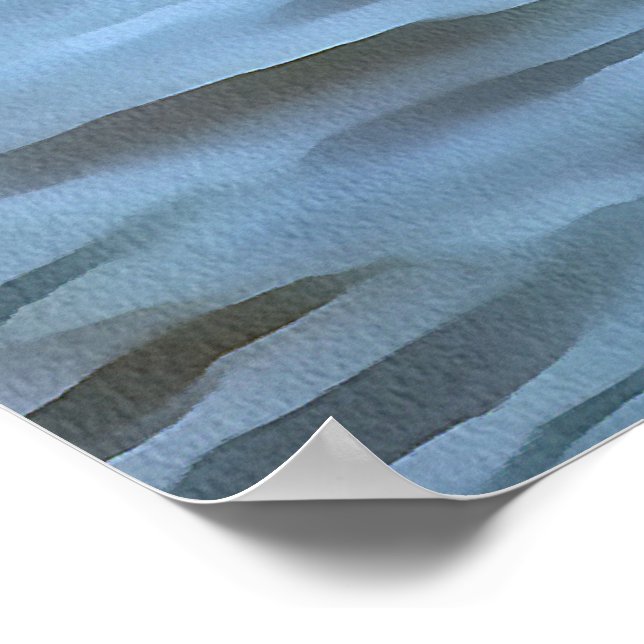 Flamingos Feeding Time Acrylic Painting Poster (Corner)