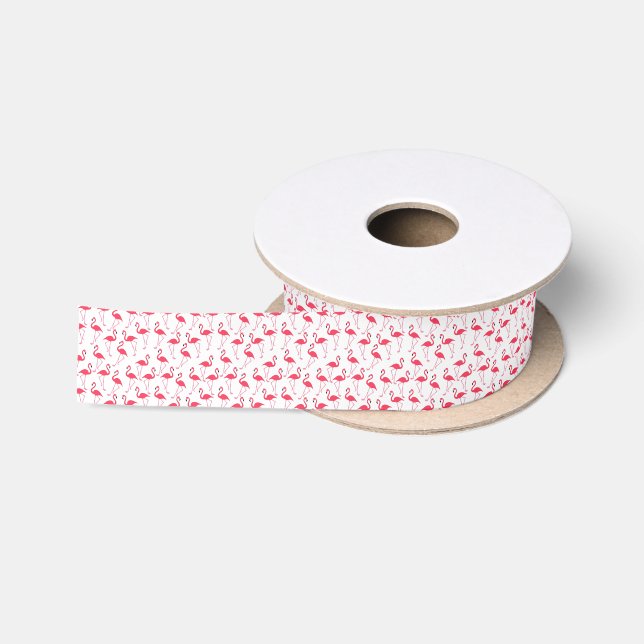 flamingos Flimingos Satin Ribbon (Spool)