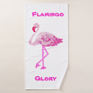 Flamingos Glory Bath Towel