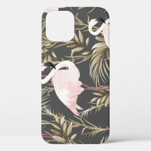 Flamingos & Gold: Pink Tropical Elegance. iPhone 12 Case