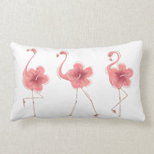 Flamingo's & Hibiscus's Lumbar Cushion