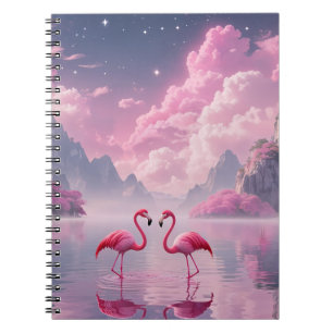 Flamingos in einer Traumwelt Notebook