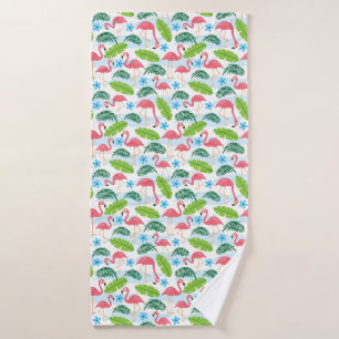 Flamingos in Paradise Bath Towel