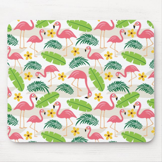 Flamingos in Paradise Mousepad (Front)