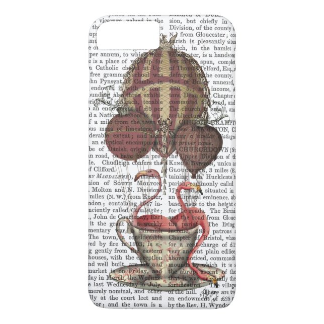 Flamingos in Teacup Case-Mate iPhone Case (Back)
