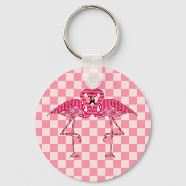 Flamingos Key Ring (Front)