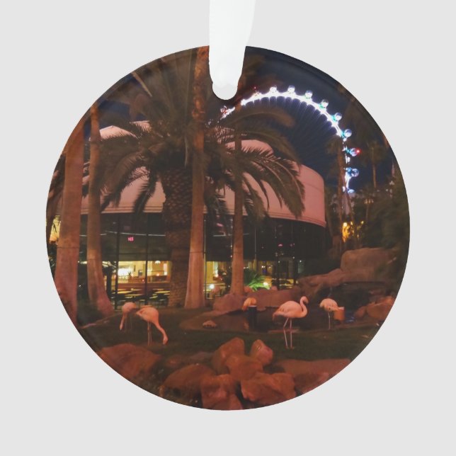 Flamingos, Las Vegas #3 Ornament (Front)