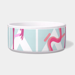 Flamingos Light Grey: Vintage Tropical.