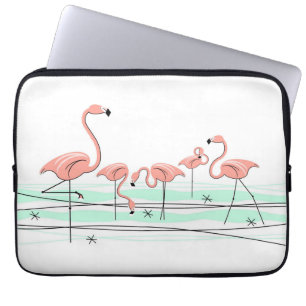 Flamingos Line laptop sleeve