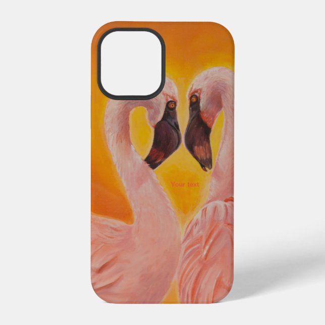 Flamingos Love Dance iPhone Case (Back)