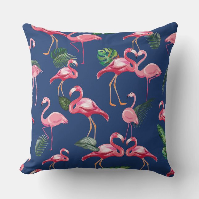 Flamingos Love Pattern 2 Cushion (Front)