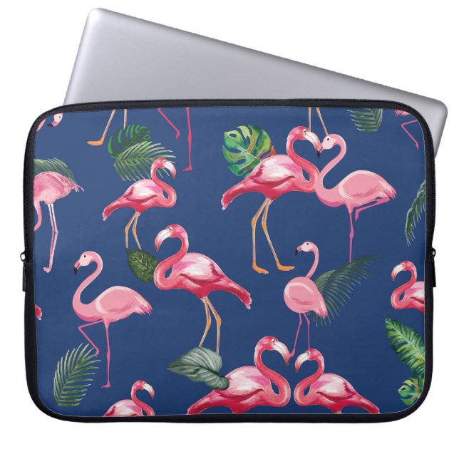 Flamingos Love Pattern 2 Laptop Sleeve (Front)