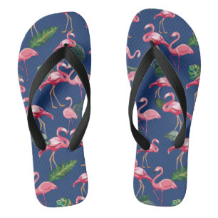 Flamingos Love Pattern 2 Thongs