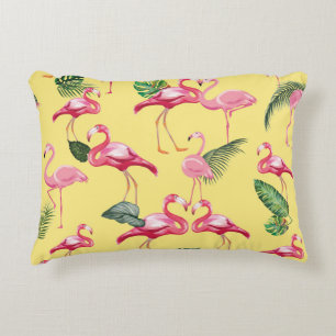 Flamingos Love Pattern 3 Decorative Cushion