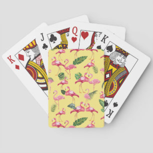 Flamingos Love Pattern 3 Playing Cards
