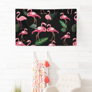 Flamingos Love Pattern 4 Banner