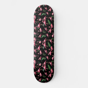 Flamingos Love Pattern 4 Skateboard