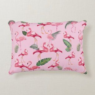 Flamingos Love Pattern 5 Decorative Cushion