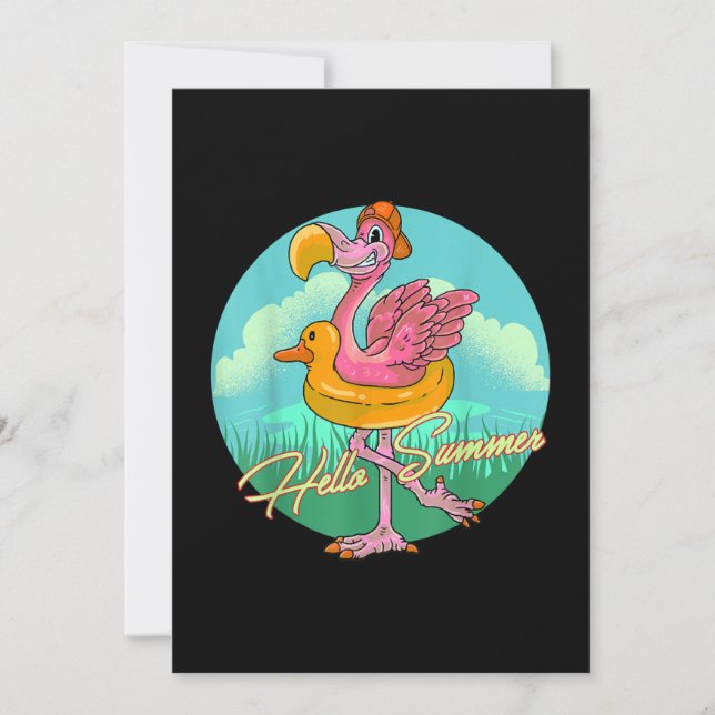 Flamingos Lover - Flamingo Ready For Summer Save The Date (Front)