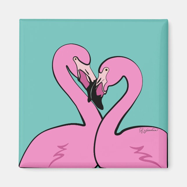 Flamingos Magnet (Front)