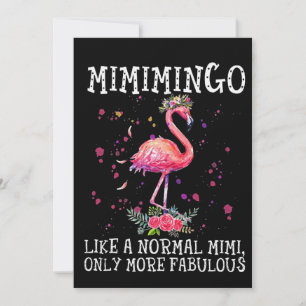 Flamingos Mimimingo Like A Normal Mimi Holiday Card